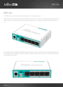 Router Mikrotik RB750r2 hEX lite - Ficha técnica