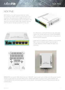 Router Mikrotik RB960PGS hEX PoE - Ficha técnica