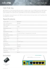 Router Mikrotik RB750UPr2 hEX PoE lite - Ficha técnica