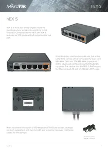 Router Mikrotik RB760iGS hEX S - Ficha técnica