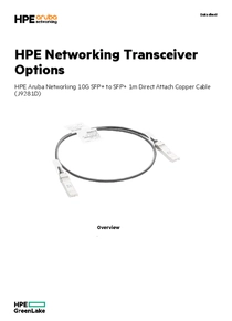 Cable Aruba DAC 1M 10GB Sfp+ J9281D - PDF