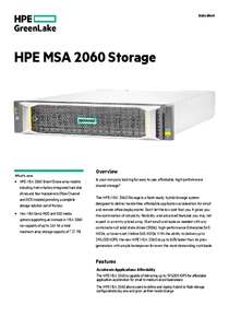 Storage HPE MSA 2060 24 Bahías 2,5" (12 x 2.4TB inc.) - P79247-B25 - PDF