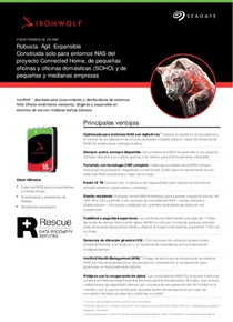 Disco HDD 6TB Sata 3 Seagate IronWolf 3.5" 5.4K ST6000VN001 - PDF