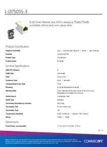 Jack Commscope RJ45 Blanco Categoría 6 1375055-3 - PDF
