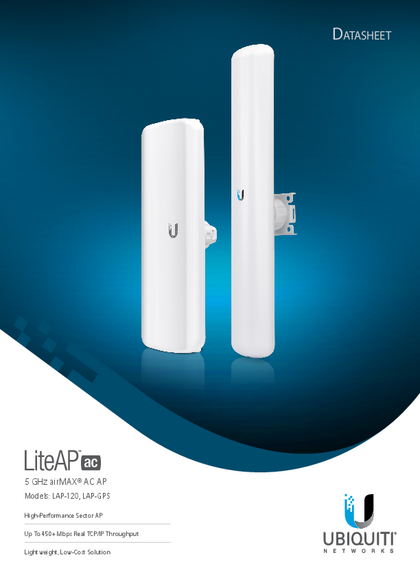 Acces Point Ubiquiti Panel LAP-GPS - PDF