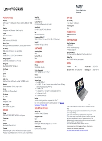 Notebook Lenovo V15 G4 R3 8GB 512SSD FreeDos 82YU00XRAR - PDF