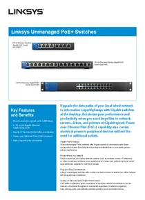 SWITCH LINKSYS LGS108P 8 PUERTOS GIGA POE (50W) - PDF