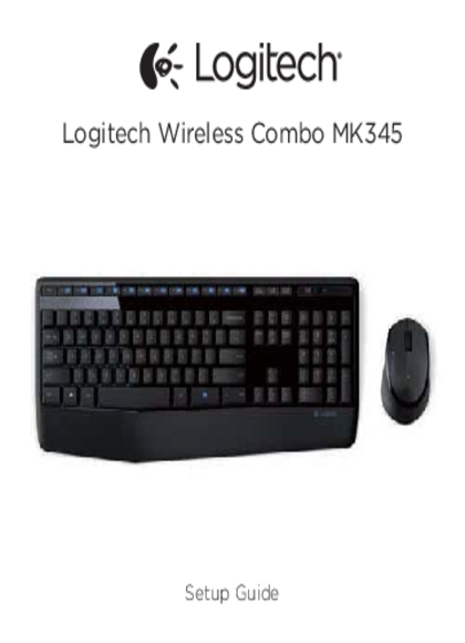 Kit Logitech Teclado y Mouse USB Inalámbrico MK345 - PDF