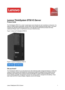 Servidor Lenovo ThinkSystem ST50 V3 E-2414 16GB 2TB 300W - PDF