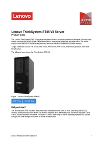 Servidor Lenovo ThinkSystem ST45 V3 E-4142P 16GB 2TB 300W - PDF