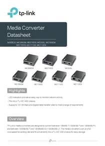 Modulo Media Converter Tp-Link MC220L - PDF