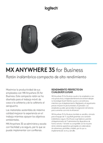 Mouse Logitech MX Anywhere 3s Gris - PDF