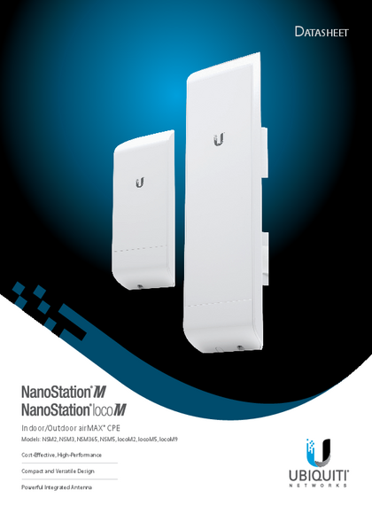 Antena Ubiquiti NanoStation M5 - Ficha técnica