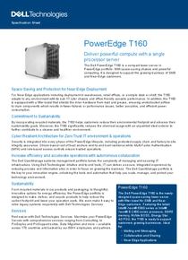 Servidor Dell Poweredge T160 X-6333P 16GB 2TB SATA H355 - PDF