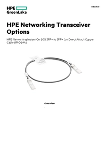 Cable Aruba 10G SFP+ TO SFP+ 1M DAC R9D19A - PDF