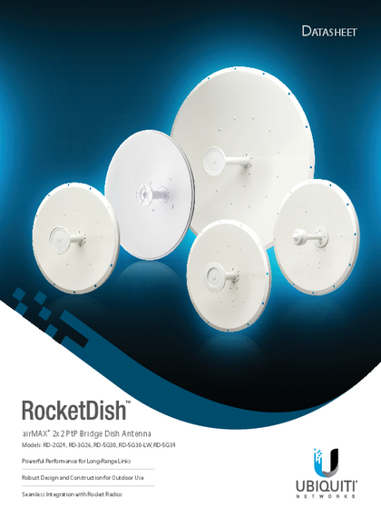 Antena direccional Ubiquiti RD-5G30-LW - Ficha Técnica