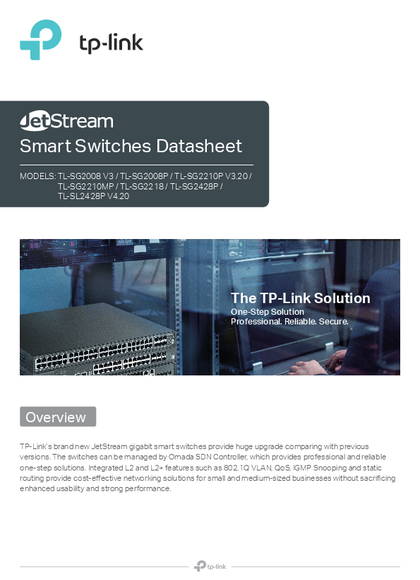 Switch Tp-Link TL-SG2218 16 Puertos GigaBit 2 SFP - Ficha técnica