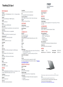 Notebook Lenovo Thinkpad Z13 G1 R7 Pro 32GB 1TB SSD W11P Grey 21D3002HAR - PDF