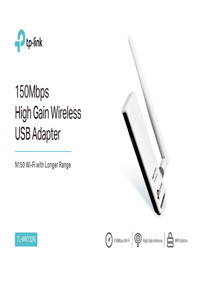 Placa de Red Tp-Link USB 150Mbps TL-WN722N - PDF