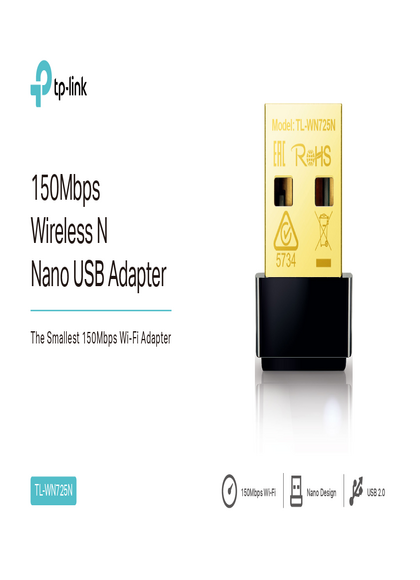 Placa de Red Tp-Link USB Nano 150Mbps TL-WN725N - PDF