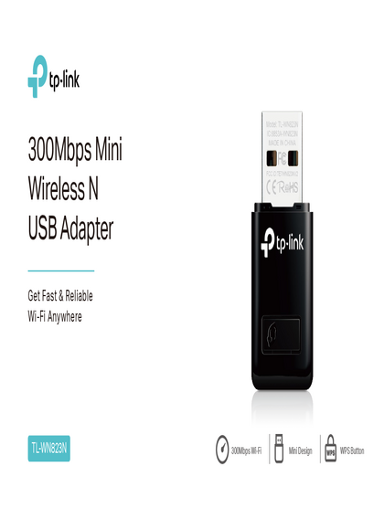 Placa de Red Tp-Link USB Nano 300Mbps TL-WN823N - PDF