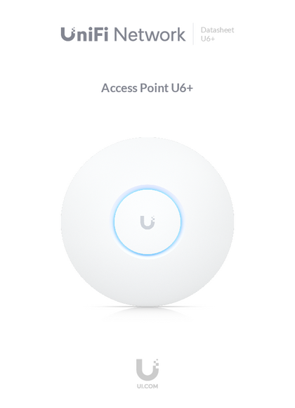 Acces Point Ubiquiti U6+ - PDF