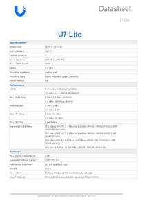Acces Point Ubiquiti U7-Lite - PDF