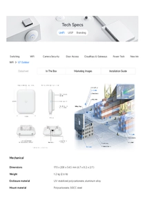 Acces Point Ubiquiti U7 Outdoor WiFi 7 - PDF