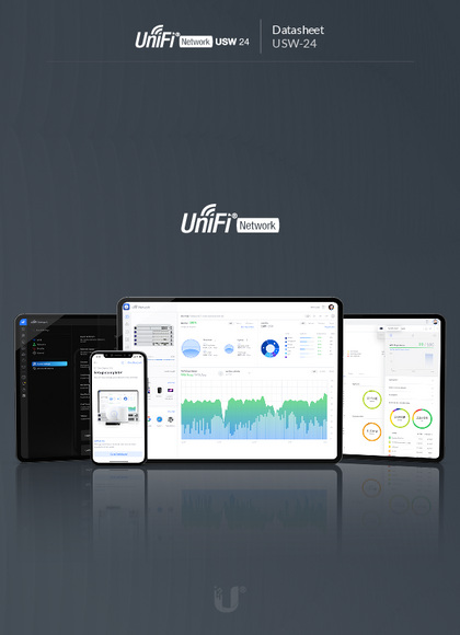 Switch Ubiquiti USW-24 24 Puertos Gigabit 2 SFP - PDF