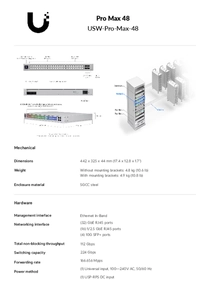 Switch Ubiquiti Unifi USW-PRO-MAX-48 - PDF