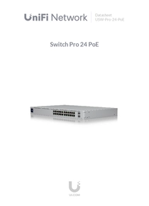 Switch Ubiquiti Usw-Pro-24-PoE 48 Puertos GigaBit 4 SFP+ - PDF