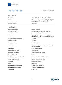 Switch Ubiquiti Unifi USW-PRO-MAX-48-POE - PDF
