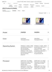 Notebook Asus VIVOBOOK I5-1235U 8GB 512SSD W11H X1605ZA - PDF